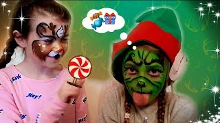 The Grinch and Rudolf /The Grinch being naughty and funny /Rudolf the RED-nosed Reindeer