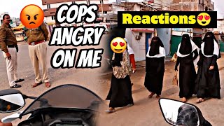 Girls reactions on bike | cops angry on my bike | girls reactions on R15 v4 | shiv vishwakarma