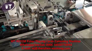 WT-007CM AUTOMATIC POKER PLAYING CARDS CARTONING PACKING MACHINE