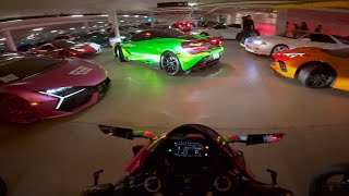 Wild Midnight Underground Car Meet!