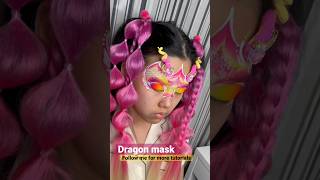 Dragon mask tutorial 🐉 #facepainting #facepaint #tutorial #drawing #art #shortsviral  #shortvideo