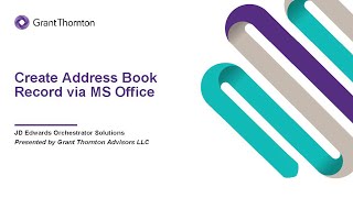 Connecting JD Edwards Orchestrator with MS Form | Business Process Automation | Orchestrator Studio