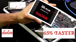 MacBook Memory UPGRADE SAN DISK SSD PLUS Installation