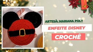 Como Fazer Enfeite de Natal Inspirado na Disney em Crochê