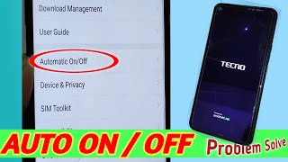 Tecno phone auto restart problem !! All TECNO Mobile on & off Solution