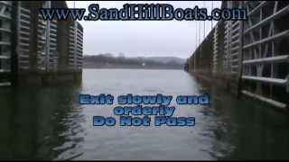 Locking Through the Dam, How to go through the locks at a dam by SandHill Boat Company in Dayton TN