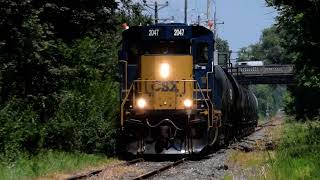 Englewood, NJ(Part 3):  CSX Ran South on the Northern Branch Between Route 4 and I-95.