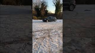 Boosted Bmw 120d M packet drifting on snow