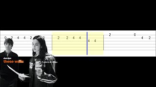 Dua Lipa - These Walls feat Pierre de Maere (Easy Guitar Tabs Tutorial)