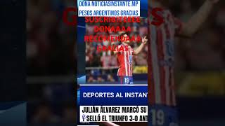 Julián álvarez y su primer gol en el atlético madrid