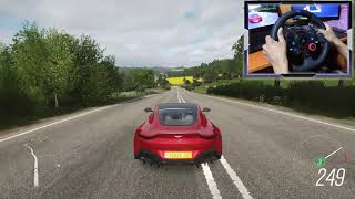 VANTAGE 2018 ASTON MARTIN Forza Horizon 4 | Logitech g29 game play - Free Roam