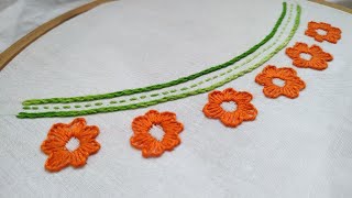 Easy Neckline Embroidery | Hand Embroidery 2019