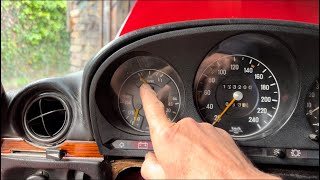 Mercedes R107 fuel guage fix + cluster lights intermittent fault