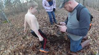 Old wagon parts! Cool metal detector find near our house!!!