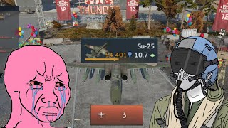 The SU-25 GRIND IN WAR THUNDER CONTINUES...😭 - SU-25 GRIND GAMEPLAY #wt #warthunder #grind