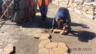 How to install PANORAMA Flag Pavers with Willamette Graystone