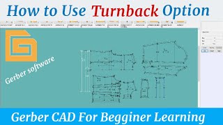 How to use  Turnback Option Gerber CAD software for Beginner Bangla Tutorial.