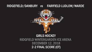 Ridgefield-Danbury Girls Ice Hockey Game Dec 12, 2018