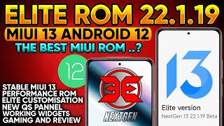 Elite Rom Plus 22.1.19 MIUI 13 Based on Android 12  for Mi 11x and Poco F3 | Best MIUI Gaming Rom ?🔥