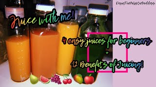 🍊Juice With Me: 4 Simple Easy Juices for Beginners + 12 Benefits of Juicing! Ft. the Nama Juicer