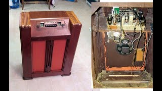 Antique vacuum tube radio gets a guitar/aux jack input! Coronado/Philco/Zenith