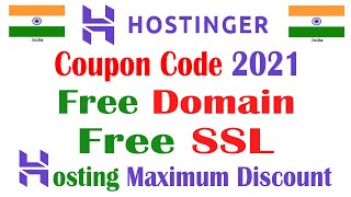 Hostinger Coupon Code 2021 Up to 70% Off Promo Code for Hosting, Free Domain, Free SSL Discount