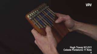 KCJ311 AMI Hugh Tracey - Kalimba Junior Celeste Pentatonic 11 Notes Board-Resonator