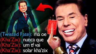 JOGUEI DE SILVIO SANTOS 1 HIT NA JUNGLE E TILTEI O KHAZIX FALADOR KKKKKK