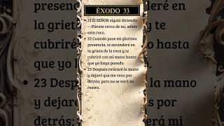 Éxodo 33, 21-23 #dios #biblia #versiculodeldia