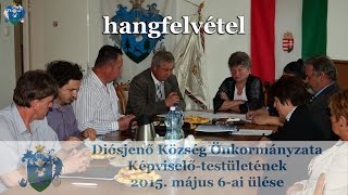 Képviselő-testületi ülés Diósjenőn - hangfelvétel