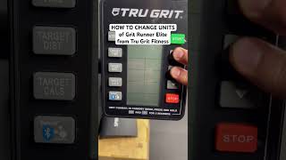 How to Change Units on Grit Runner Elite // Tru Grit Fitness