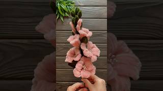 How to Make Gladiolus from Chenille Wire Pipe Cleaner Flowers Tutorial Crafts