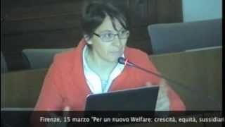 Firenze - Per un nuovo welfare. Intervento di Franca Maino (parte 1)