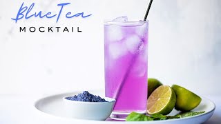 BEAUTIFUL BLUE PEA BUTTERFLY TEA MOCKTAIL