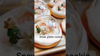 Snow globe cookie Christmas cookies #shorts #baking #snowglobe #christmas #holiday #cookies