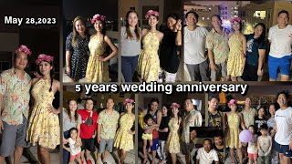 5th year of love | simple celebration | with friends and relatives #may28  #weddinganniversary