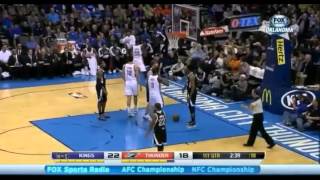 durant to ibaka back to back alley oop