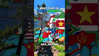 What flag is placed ￼correctly? #geography #countries #views #shorts #mapping #subscribe ￼