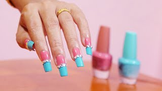 Simple Nail Art Designs For Beginners | Learn How To Design Nail With OunNuth SN #16