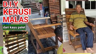 D.I.Y KERUSI MALAS DARIPADA KAYU TERPAKAI | Creative pallet recycling ideas