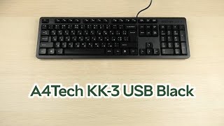 Розпаковка A4Tech KK-3 USB Black