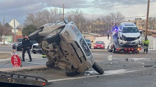 Two Vehicle Accident one ￼ Rollover