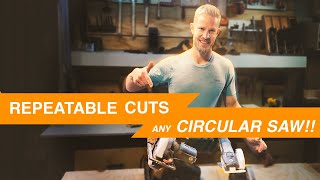 Repeatable Cuts Without a Track Saw   повторяющиеся пропилы без использования гусеничной пилы