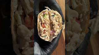 Chicken wrap with cheese 🌯 #wrap #chicken #chickenrecipe #cheese #chickenwrap