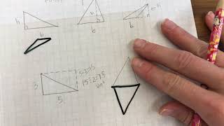 Base, Height, and Area of Triangles