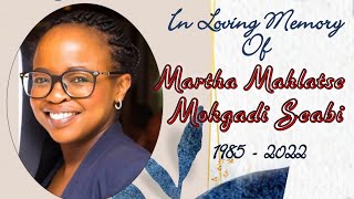 MARTHA MAHLATSE MOKGADI SEABI Funeral Service