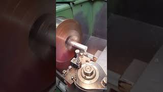 machining a bit of round stock on the lathe