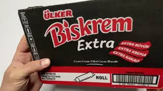 Ülker Biskrem Extra Kakaolu Krema Dolgulu Bisküvi 184 Gr x 12 Adet