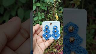 😱"Easy Diy"😱 earring making tutorial step by step #handmadeearringsathome #diy #youtubeshorts #yt