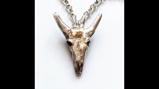 Men's skull Necklace | Mens & women's handcrafted biker Bull Skull Necklace |  LUGDUN ARTISANS